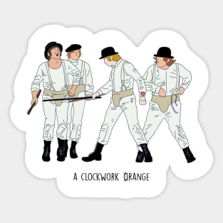 A Clockwork Orange - Line Art Sticker